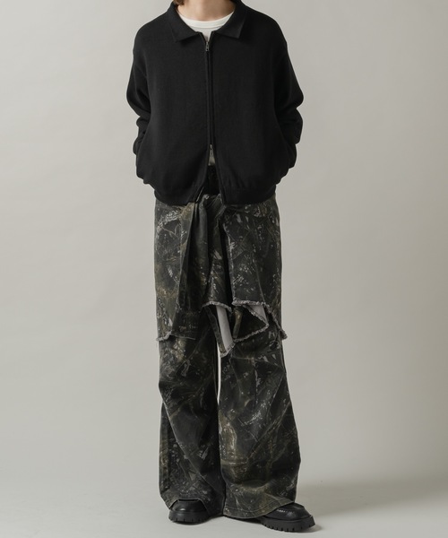 CASPER JOHN(キャスパージョン)の「Tree camo paleo tuck pants/ツリーカモパレオタックパンツ(その他パンツ・メンズ・グレー/ブラック/ベージュ・LARGE/MEDIUM/SMALL/X-SMALL)」の8枚目の写真