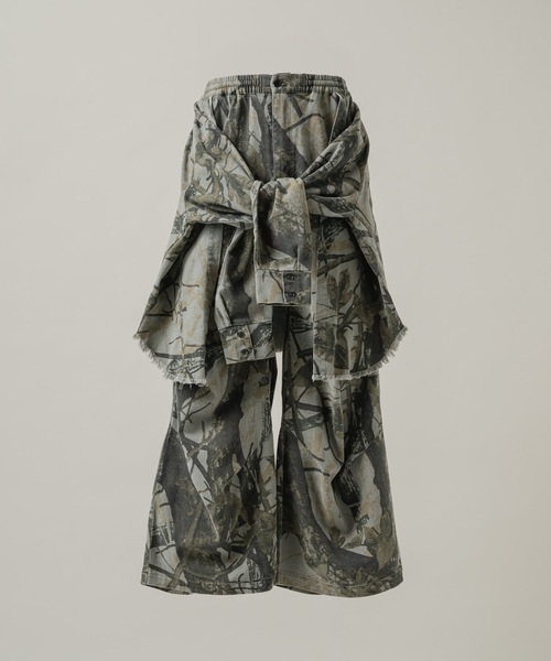 CASPER JOHN(キャスパージョン)の「Tree camo paleo tuck pants/ツリーカモパレオタックパンツ(その他パンツ・メンズ・グレー/ブラック/ベージュ・LARGE/MEDIUM/SMALL/X-SMALL)」の10枚目の写真