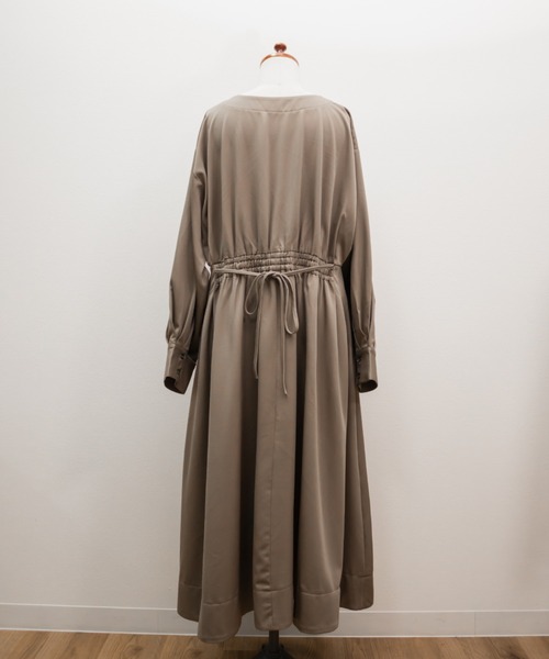 CLETTE(クレット)の「CLETTEオリジナルウエストタックシャツワンピース(ワンピース・レディース・ブラウン/ネイビー/ベージュ・LL/4L/3L)」の15枚目の写真