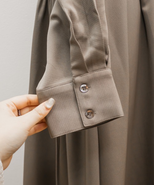 CLETTE(クレット)の「CLETTEオリジナルウエストタックシャツワンピース(ワンピース・レディース・ブラウン/ネイビー/ベージュ・LL/4L/3L)」の16枚目の写真