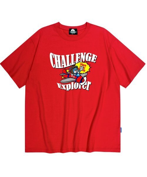 TRIPSHION(トリップション)の「CHALENGE PILOT GRAPHIC Tシャツ - レッド(Tシャツ/カットソー・メンズ・その他・LARGE/MEDIUM/X-LARGE)」の1枚目の写真