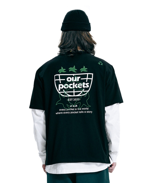 OURPOCKETS(アワーポケッツ)の「アワーポケットビッグ地区別Tシャツ(Zブラック)(Tシャツ/カットソー・レディース・ブラック・MEDIUM/X-LARGE)」の2枚目の写真