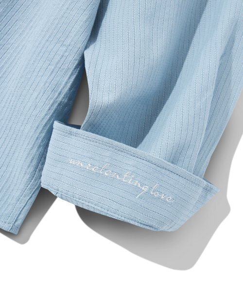 Diamond Layla（ダイアモンドレイラ）の「Stitch Stripe Shirt S114  Skyblue（シャツ/ブラウス・レディース・その他・SMALL/MEDIUM/LARGE/X-LARGE）」の7枚目の写真