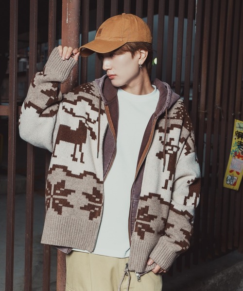 improves（インプローブス）の「ノルディック柄 カウチンニット セーター（ニット/セーター・メンズ・グレー/ネイビー/ブラウン・X-LARGE/LARGE/MEDIUM）」の19枚目の写真