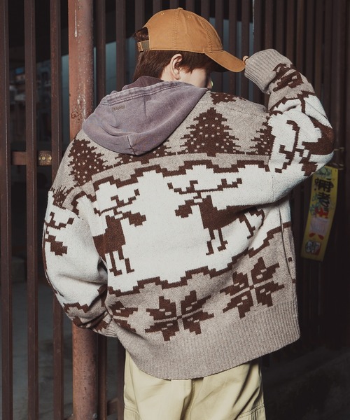 セール】ノルディック柄 カウチンニット セーター（ニット/セーター