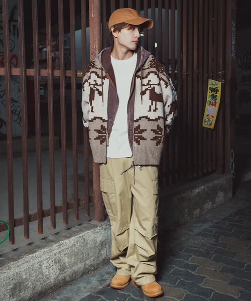 improves（インプローブス）の「ノルディック柄 カウチンニット セーター（ニット/セーター・メンズ・グレー/ネイビー/ブラウン・X-LARGE/LARGE/MEDIUM）」の21枚目の写真