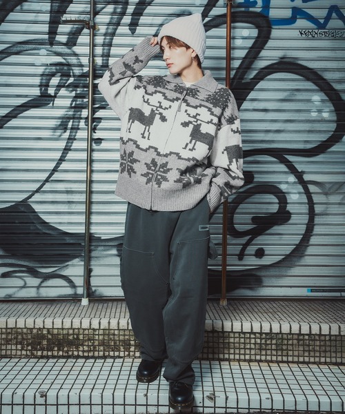 improves（インプローブス）の「ノルディック柄 カウチンニット セーター（ニット/セーター・メンズ・グレー/ネイビー/ブラウン・X-LARGE/LARGE/MEDIUM）」の17枚目の写真