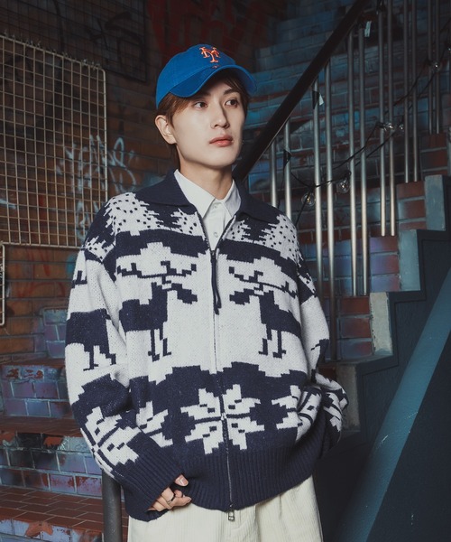 improves（インプローブス）の「ノルディック柄 カウチンニット セーター（ニット/セーター・メンズ・グレー/ネイビー/ブラウン・X-LARGE/LARGE/MEDIUM）」の10枚目の写真