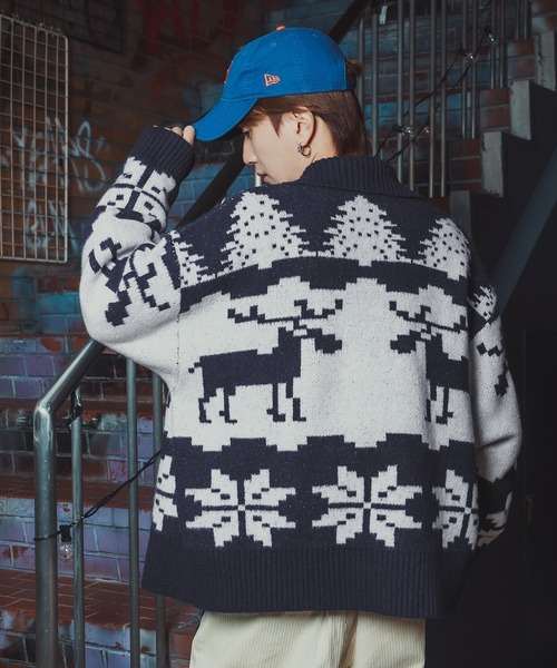 セール】ノルディック柄 カウチンニット セーター（ニット/セーター