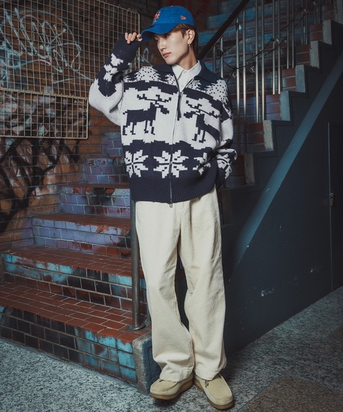 improves（インプローブス）の「ノルディック柄 カウチンニット セーター（ニット/セーター・メンズ・グレー/ネイビー/ブラウン・X-LARGE/LARGE/MEDIUM）」の13枚目の写真