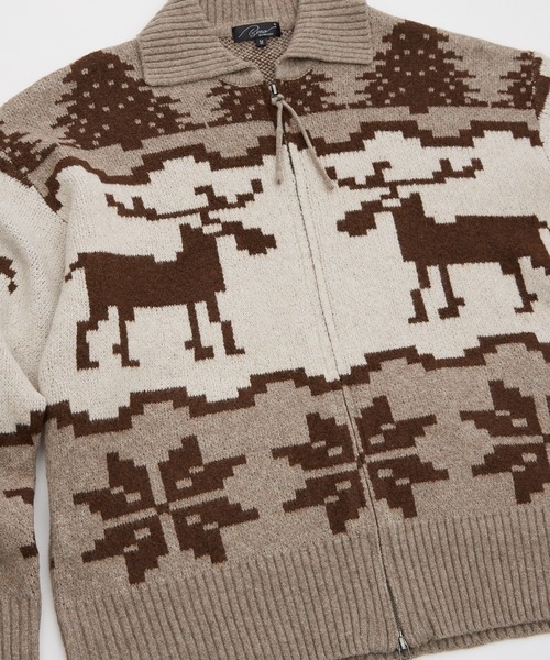 improves（インプローブス）の「ノルディック柄 カウチンニット セーター（ニット/セーター・メンズ・グレー/ネイビー/ブラウン・X-LARGE/LARGE/MEDIUM）」の5枚目の写真