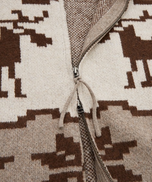 improves（インプローブス）の「ノルディック柄 カウチンニット セーター（ニット/セーター・メンズ・グレー/ネイビー/ブラウン・X-LARGE/LARGE/MEDIUM）」の6枚目の写真