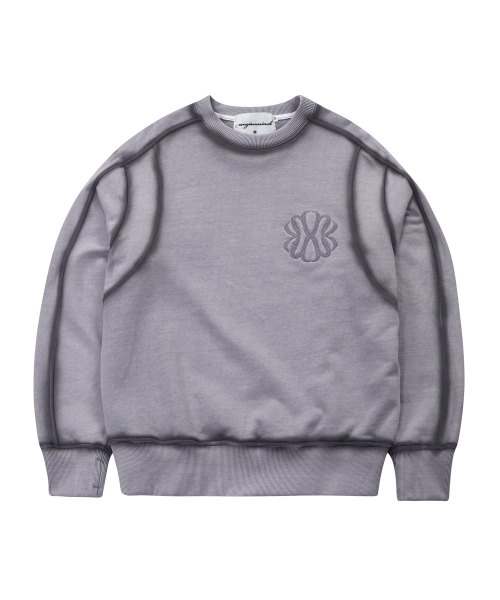 UNGIMMICK(アンジミック)の「OIL BRUSHED SWEATSHIRT (PURPLE)(スウェット・メンズ・その他・MEDIUM/LARGE)」の1枚目の写真
