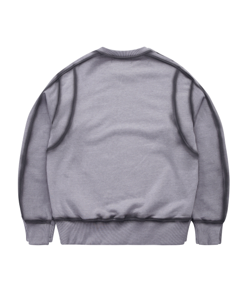 UNGIMMICK(アンジミック)の「OIL BRUSHED SWEATSHIRT (PURPLE)(スウェット・メンズ・その他・MEDIUM/LARGE)」の2枚目の写真