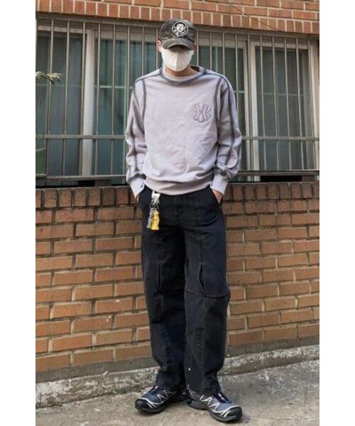 UNGIMMICK(アンジミック)の「OIL BRUSHED SWEATSHIRT (PURPLE)(スウェット・メンズ・その他・MEDIUM/LARGE)」の4枚目の写真