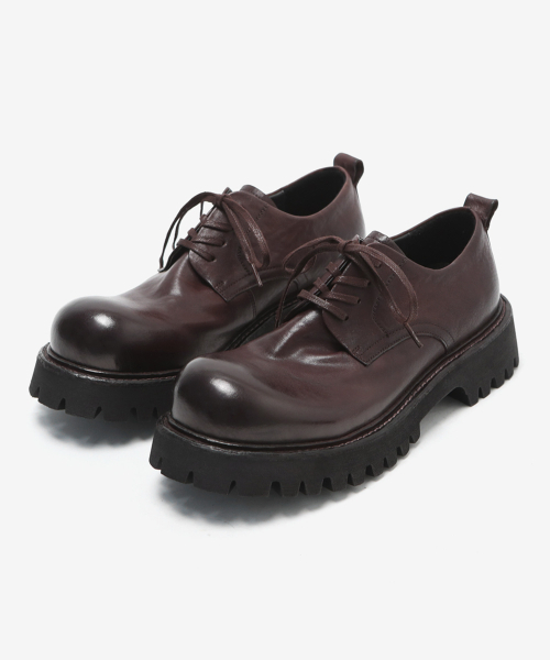 WETHEROAD(ウィーザロード)の「WTRD1123 Charlie 4-Hole Tumble Washing Volume Derby Shoes Brown(ドレスシューズ・メンズ・ブラウン・24cm/25cm/26cm/27cm/28cm/29cm)」の3枚目の写真