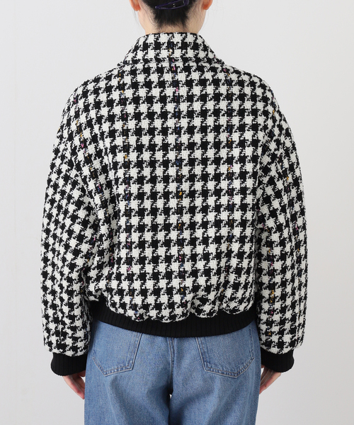 IENA LA BOUCLE（イエナラブークル）の「IENA LA BOUCLE ハウンドトゥースツィードブルゾン（その他アウター・レディース・ブラック系その他・FREE）」の13枚目の写真