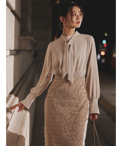 フェザージャガードコンビワンピース（ワンピース）｜anuans（ア