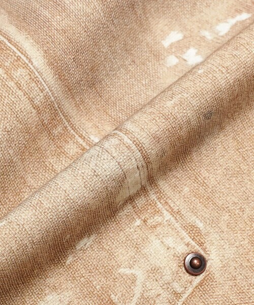 BEAMS（ビームス）の「モック プリント ダブルニー スウェットパンツ（その他パンツ・メンズ・インディゴブルー/ベージュ・XL/M/L/S）」の8枚目の写真