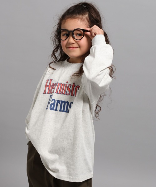 GEORGE'S（ジョージズ）の「【KIDS】ロゴプリントロンT（Tシャツ/カットソー・キッズ・オフホワイト/杢グレー/レッド・110cm/130cm/150cm）」の3枚目の写真