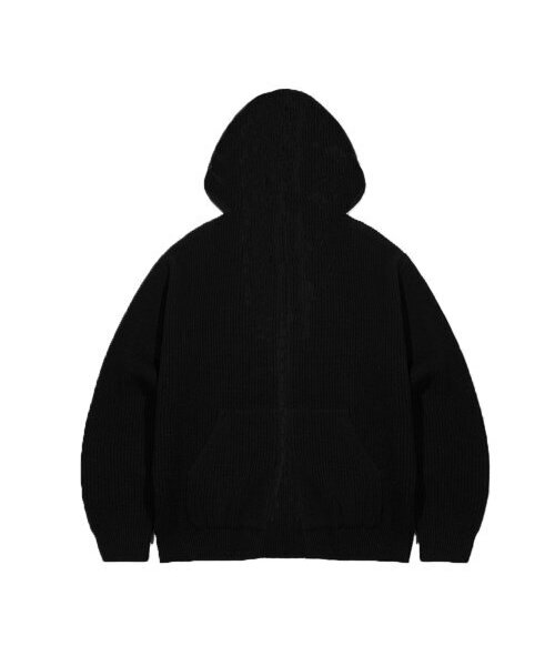 EIGHTVOLUME(エイトボリューム)の「EV E パッチハチニットフードジップアップ (ブラック)(パーカー・メンズ・その他・ONESIZE)」の2枚目の写真