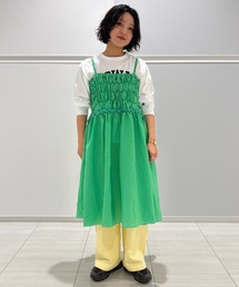 MARKEY'S（マーキーズ）の「チェックフリルキャミワンピース/おとな（キャミソール）」