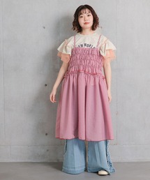 MARKEY'S（マーキーズ）の「チェックフリルキャミワンピース/おとな（キャミソール）」