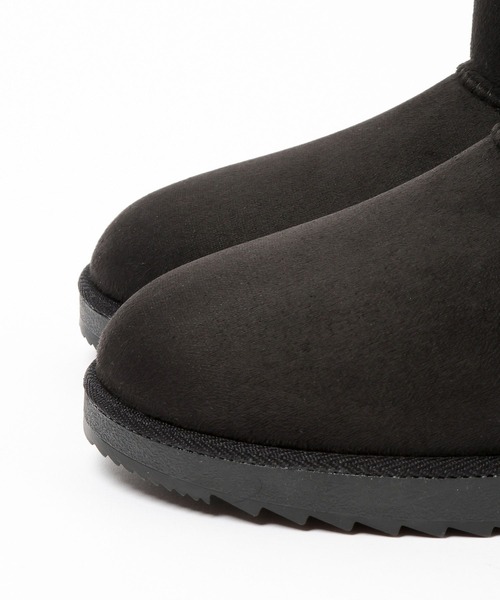 GLOBAL WORK（グローバルワーク）の「ふわもこレインムートンブーツ/611136（ブーツ・レディース・ブラック/ベージュ/チャコールグレー・MEDIUM/LARGE）」の14枚目の写真