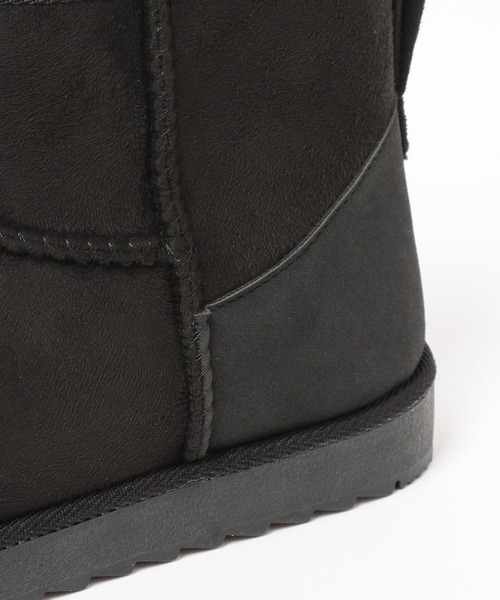 GLOBAL WORK（グローバルワーク）の「ふわもこレインムートンブーツ/611136（ブーツ・レディース・ブラック/ベージュ/チャコールグレー・MEDIUM/LARGE）」の16枚目の写真