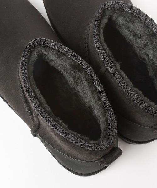 GLOBAL WORK（グローバルワーク）の「ふわもこレインムートンブーツ/611136（ブーツ・レディース・ブラック/ベージュ/チャコールグレー・MEDIUM/LARGE）」の19枚目の写真