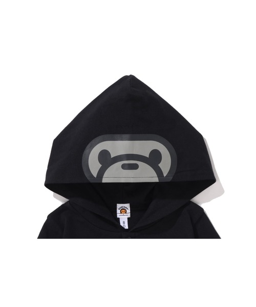 A BATHING APE(アベイシングエイプ)の「BABY MILO HOODIE ROMPERS(ロンパース・キッズ・ブラウン/ホワイト/ブラック・70/80)」の8枚目の写真