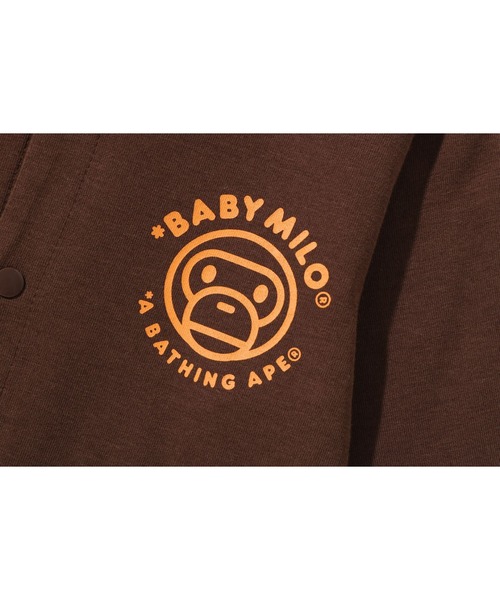 A BATHING APE(アベイシングエイプ)の「BABY MILO HOODIE ROMPERS(ロンパース・キッズ・ブラウン/ホワイト/ブラック・70/80)」の12枚目の写真