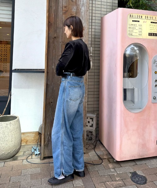 DONOBAN（ドノバン）の「ベロアトップス（Tシャツ/カットソー・レディース・グレー/ブラック・ONE SIZE）」の10枚目の写真