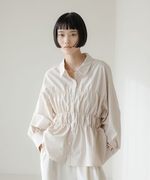 LOWRYS FARM | ストライプシャーリングシャツ 638479(シャツ/ブラウス)