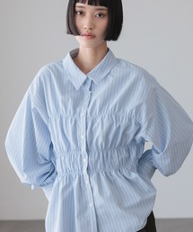 LOWRYS FARM | ストライプシャーリングシャツ　638479(シャツ/ブラウス)