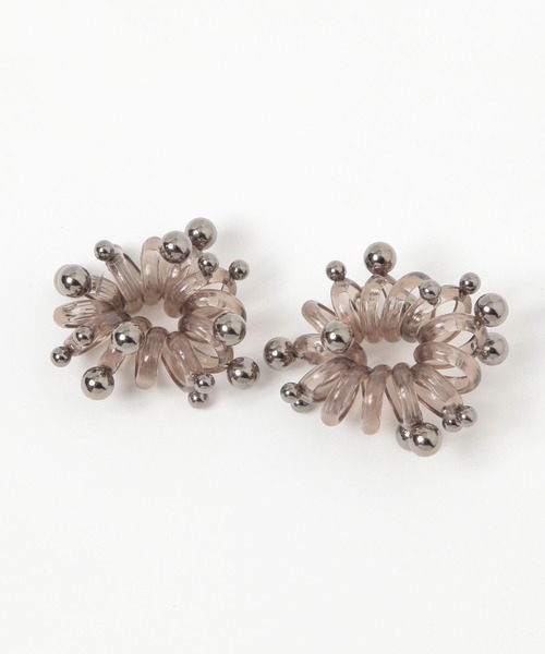 niko and...（ニコアンド）の「ビーズコイル2SETヘアゴム（ヘアゴム・レディース・ホワイト/ブラック・0）」の2枚目の写真