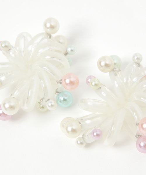 niko and...（ニコアンド）の「ビーズコイル2SETヘアゴム（ヘアゴム・レディース・ホワイト/ブラック・0）」の3枚目の写真