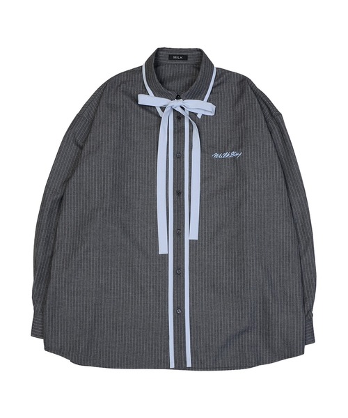 MILKBOY（ミルクボーイ）の「PIN STRIPE シャツ（シャツ/ブラウス・レディース・A・FREE）」の2枚目の写真