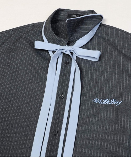 MILKBOY（ミルクボーイ）の「PIN STRIPE シャツ（シャツ/ブラウス・レディース・A・FREE）」の7枚目の写真
