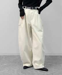 ヴィンテージ加工 サイドタブタックデザインパンツ SIDE TAB TUCK DESIGN PANTS