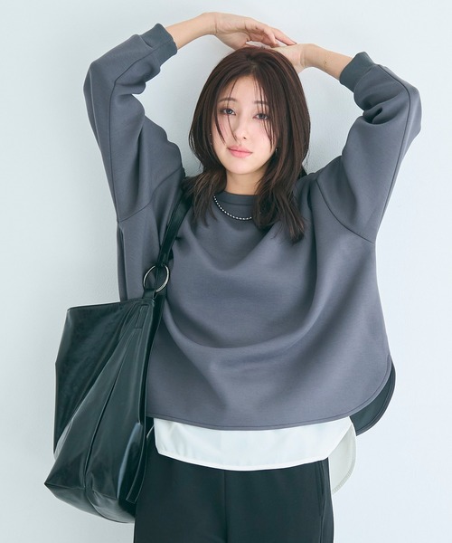 coca(coca)(コカ)の「シアーレイヤードブラウス(シャツ/ブラウス・レディース・ブラック/ホワイト・M/L)」の9枚目の写真