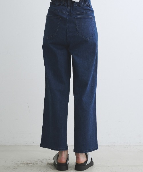 three dots（スリードッツ）の「デニム センターマークド バギーパンツ（デニムパンツ・レディース・ブルー/ブルー系その他・MEDIUM/SMALL）」の8枚目の写真