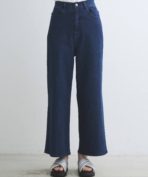 three dots（スリードッツ）の「デニム センターマークド バギーパンツ（デニムパンツ・レディース・ブルー/ブルー系その他・MEDIUM/SMALL）」の10枚目の写真
