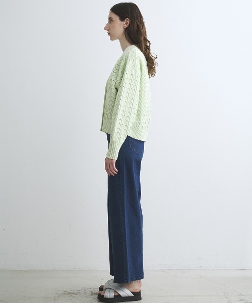 three dots（スリードッツ）の「デニム センターマークド バギーパンツ（デニムパンツ・レディース・ブルー/ブルー系その他・MEDIUM/SMALL）」の12枚目の写真
