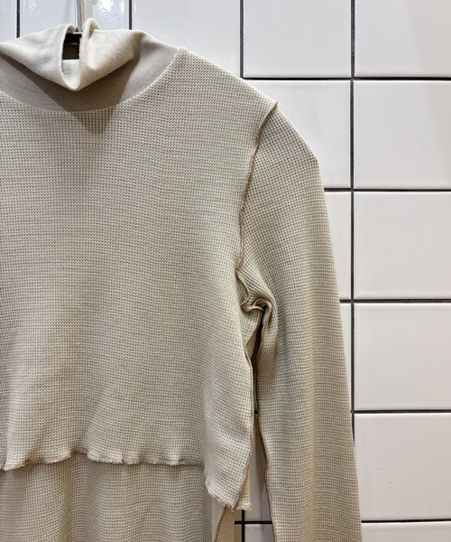 Jens(イェンス)の「LAYER&RIVER TURTLE PULLOVER(Tシャツ/カットソー・レディース・ブラック/ピンク/アイボリー・1/2)」の6枚目の写真