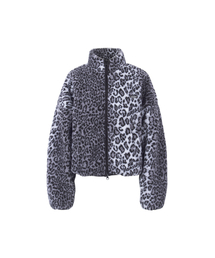 Anothera（アナザーエー）の「レオパードフリースジップアップジャケット_グレー（その他アウター）」