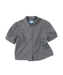 SUNNECT（ソネクト）の「P.D. Round Collar S/S Shirt - Charcoal（シャツ/ブラウス）」