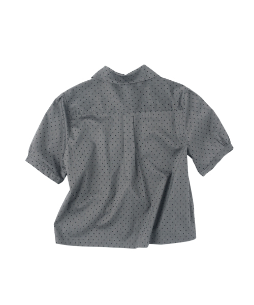 SUNNECT（ソネクト）の「P.D. Round Collar S/S Shirt - Charcoal（シャツ/ブラウス・レディース・その他・OS）」の2枚目の写真