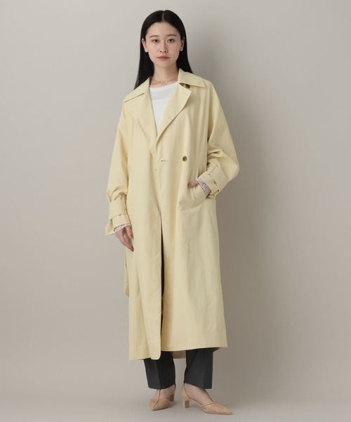 A part by（アパートバイ）の「3WAYスタンドロングコート（その他アウター・レディース・ライトイエロー/ベージュ系その他・FREE）」の2枚目の写真