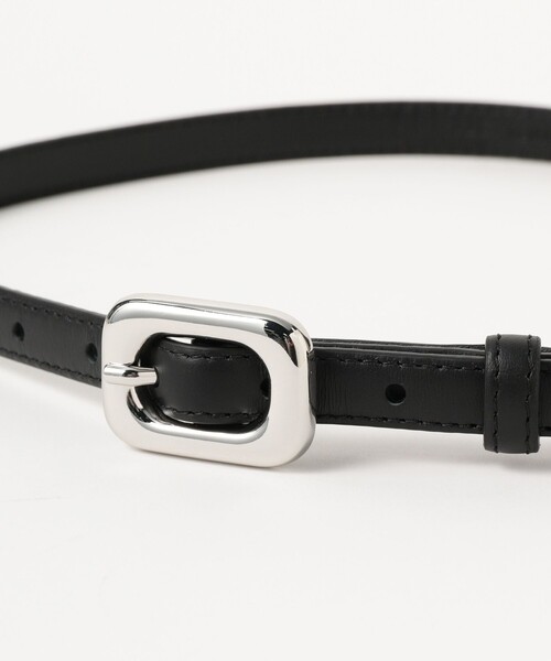 LEFIJE（レフィエ）の「LEFIJE / Tresor シルバーバックル ベルト（ベルト・レディース・ブラック・ONE SIZE）」の2枚目の写真